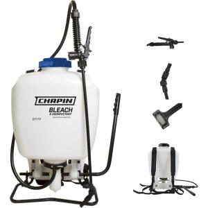 imageChapin International 60175 4 Gallon Backpack Sprayer for Bleach ampamp Disinfecting Made in The USA 1Pack Translucent WhiteBackpack
