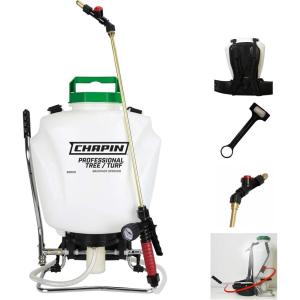 imageChapin International Chapin 62000 TreeTurf Pro Commercial Backpack Sprayer with Control Flow Valve Technology for Fertilizer Herbicides and Pesticides 4 gal Translucent White