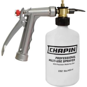 imageChapin G362 Made in The USA 16 Ounce Professional Lawn and Garden HoseEnd Sprayer with 16 Mixing Ratios Brass Mixing Head Backflow Prevention Translucent WhiteDeluxe