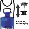 image:imageChapin 1480 Made in The USA 35 Gallon Industrial Funnel Top General Duty TriPoxy Steel Tank Sprayer with Brass Wand BlueSprayers