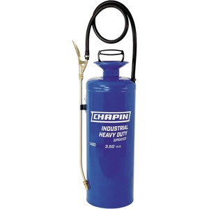 image:imageChapin 1480 Made in The USA 35 Gallon Industrial Funnel Top General Duty TriPoxy Steel Tank Sprayer with Brass Wand BlueSprayers